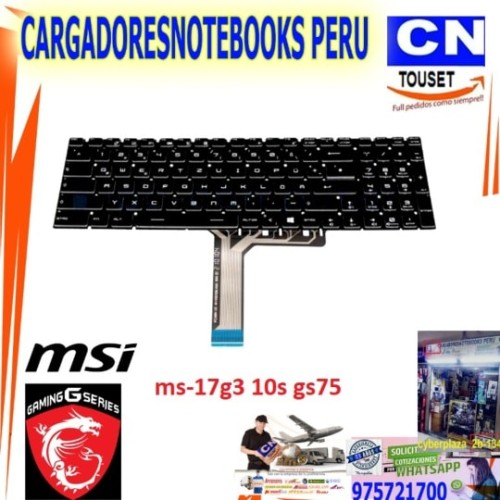 teclado MSI GS75 10SE 10SF 10SGS 10SFS MS-17G3