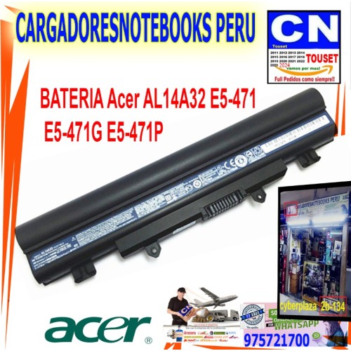 BATERIA PARA LAPTOP ACER ASPIRE E14, AL14A32 6CEL COMPATIBLE