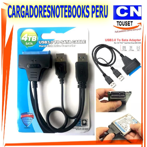 Adaptador Sata III a USB 3.0 + USB 2.0