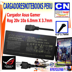 Cargador Asus 20V. 10A. 200W. 6.0X 3.7mm. ADP200JB