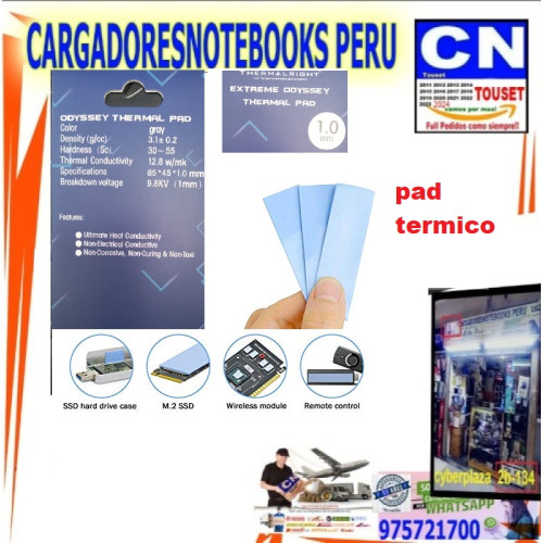 PAD TERMICO 85 x 45 x 1,0 mm