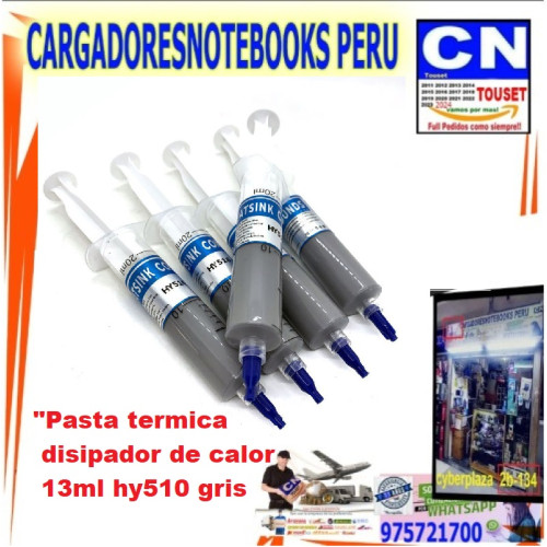 PASTA TERMICA GRIS REFRIGERANTE HY510
