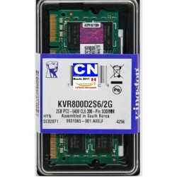 RAM MEMORIA SODIMM DDR2 2GB 800 BUSS KINGSTON LAPTOP