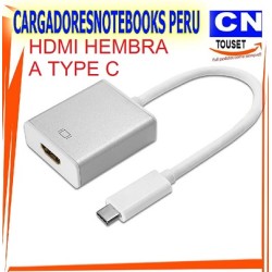 ADAPTADOR HDMI HEMBRA A TYPE C