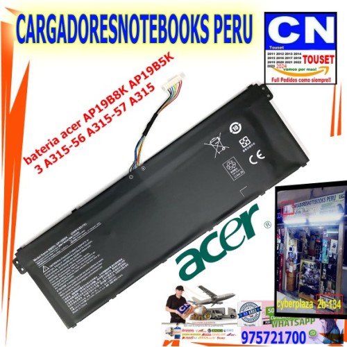 bateria acer AP19B8K AP19B5K  3 A315-56 A315-57 A315