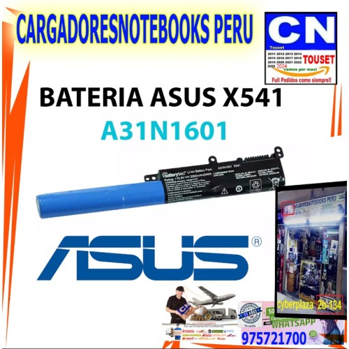 BATERIA ASUS A31N1601 x541 x541u x541r x541l 36Wh 10.8V 3 CELDAS