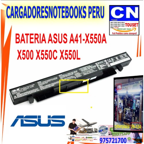 BATERIA ASUS A41-X550A X500 X550C X550L