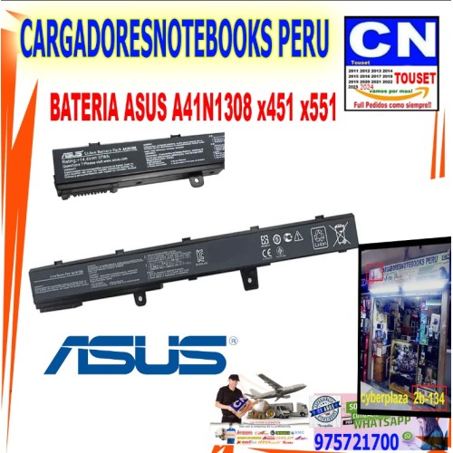 BATERIA ASUS A41N1308 x451 x551