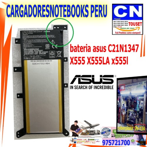 bateria asus C21N1347  X555 X555LA x555l