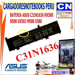 BATERIA ASUS C31N1636 NX580  N580 UX502 M580 X580