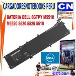 BATERIA DELL 6GTPY M5510  M5520 5530 5520 5510