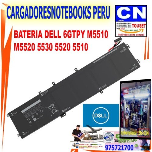 BATERIA DELL 6GTPY M5510  M5520 5530 5520 5510