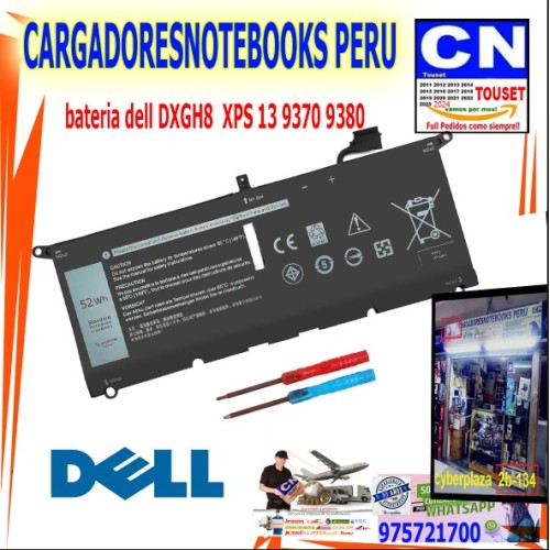 bateria dell DXGH8  XPS 13 9370 9380