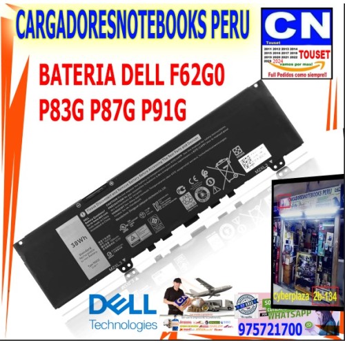 BATERIA DELL F62G0 P83G P87G P91G