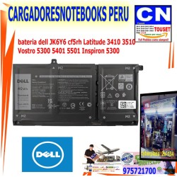 bateria dell JK6Y6 cf5rh Latitude 3410 3510 Vostro 5300 5401 5501 Inspiron