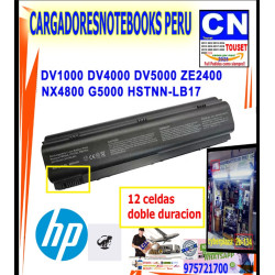 Bateria HP dv1000 dv4000 dv5000  C300 C500 M200 12 celdas