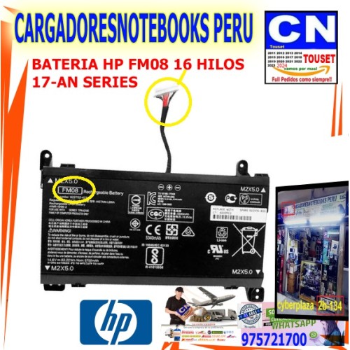 BATERIA HP FM08 16 HILOS  17-AN SERIES