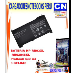 BATERIA HP RR03XL ProBook 430 G4 3 CELDAS