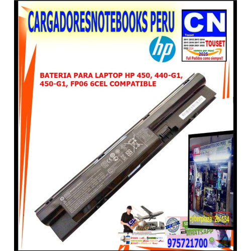 BATERIA LAPTOP HP 450 440-G1 450-G1 FP06 6CE
