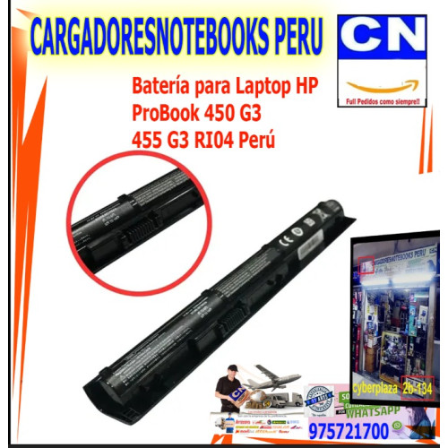 Batería para Laptop HP ProBook 450 G3 455 G3 RI04 Perú