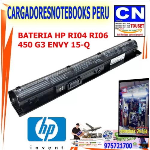 BATERIA HP RI04 RI06  450 G3 ENVY 15-Q