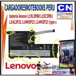 bateria lenovo L15L3PB0 L15C3PB1  L14L3P21 L14M3P21 L14M2P21 type c