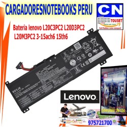 Bateria lenovo L20C3PC2 L20D3PC2  L20M3PC2 3-15ach6 15th6