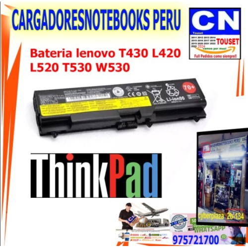 Bateria lenovo T430 L420  L520 T530 W530