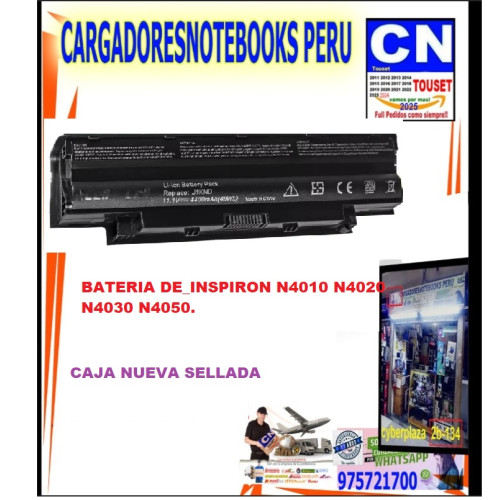 BATERIA DE_INSPIRON N4010 N4020 N4030 N4050