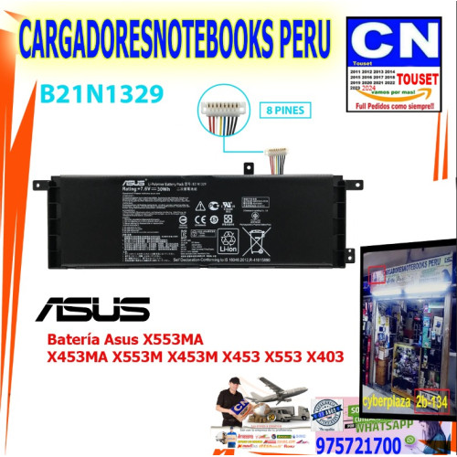 BATERIA PARA ASUS B21N1329 X503M D553M F453 F453MA F553M x553 x453