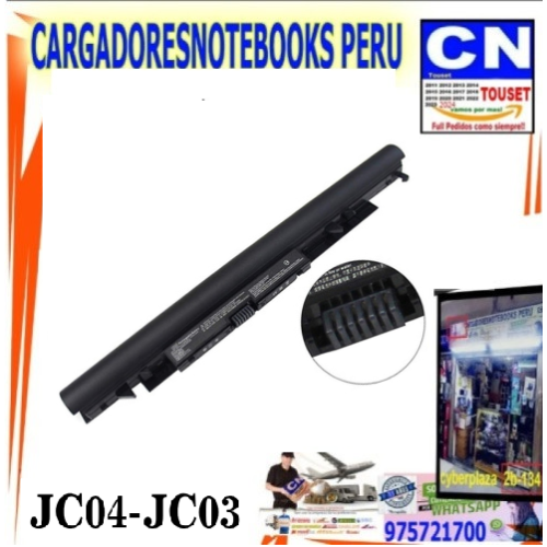 BATERIA PARA HP HSTNN-LB7V JC04 JC03 38Wh 14.6V 4 CELDAS 246 255 250 G6