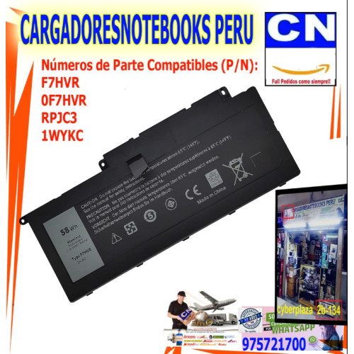 Batería para Dell F7HVR | Repuesto para Latitude e Inspiron