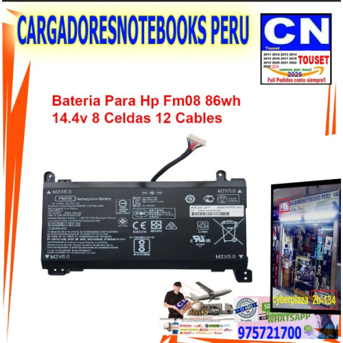 BATERIA FM08 12pin PARA LAPTOP HP OMEN 17-AB007UR BATERIA FM08 12pin PARA LAPTOP HP OMEN 17-AB007UR