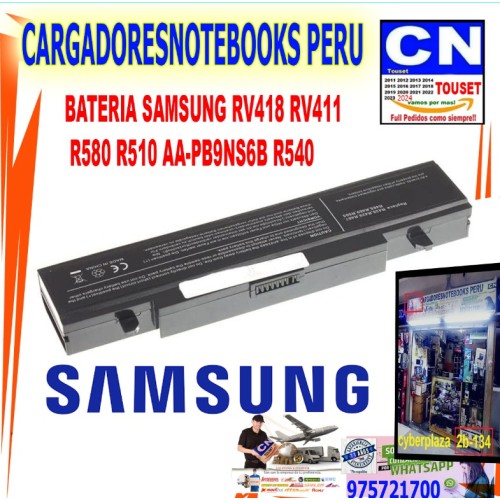 BATERIA SAMSUNG RV418 RV411 R580 R510 AA-PB9NS6B R540