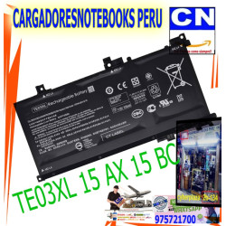 BATERÍA TE03XL PARA LAPTOP HP Pavilion Power 15-CB, Gaming 15-CX