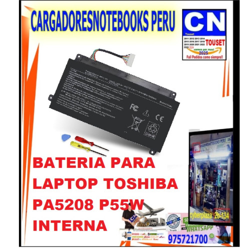 BATERIA PARA TOSHIBA PA5208 P55W INTERNA