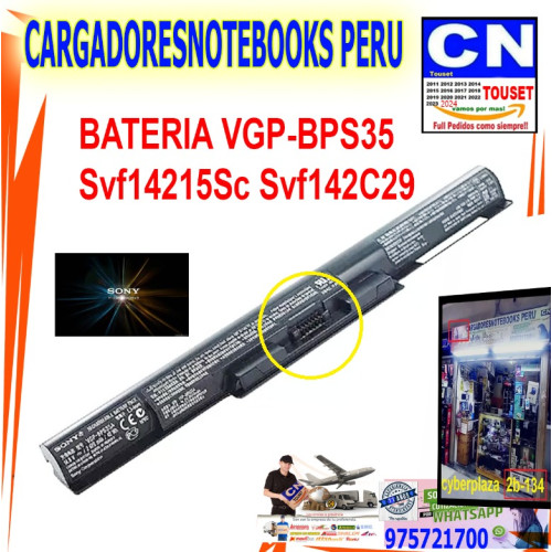 BATERIA VGP-BPS35 PARA SONY VAIO fit 14E, serie 15E