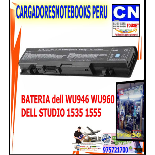 BATERIA WU946 WU960 PARA DELL STUDIO 1535 1555