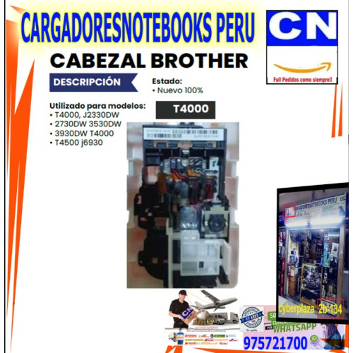 CABEZAL BROTHER T4000