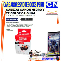 CABEZAL CANON NEGRO Y TRICOLOR ORIGINAL bh-10 CABEZAL CANON NEGRO Y TRICOLOR ORIGINAL bh-10