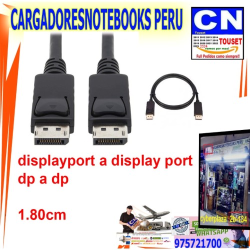 Cable Displayport a Displayport de 1.8