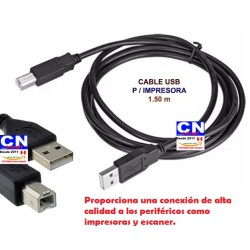 CABLE USB IMPRESORA 1.50MT UNIVERSAL
