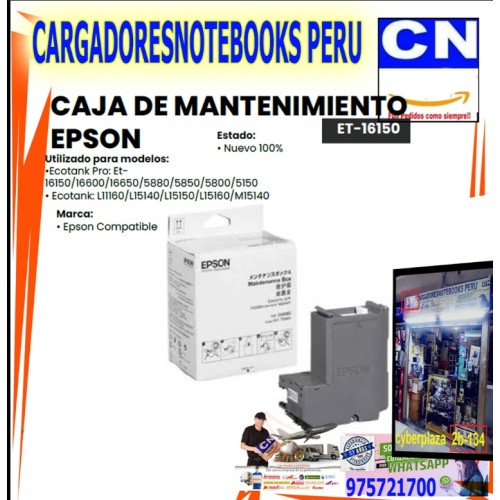 CAJA DE MANTENIMIENTO EPSON ET-16150
