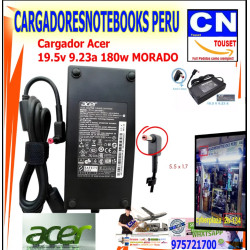 CARGADOR PARA ACER 19.5V 9.23A 180W, PUNTA 5.5X1.7MM