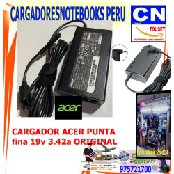 CARGADOR ACER 19V 3.42A 65W PUNTA FINA 3.0x1.1 original