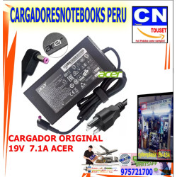 CARGADOR ACER 19.5V 7.1A 135W 5.5x1.7 PUNTA MORADA