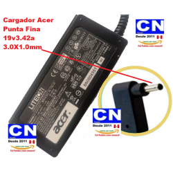 Cargador Acer Punta Fina 19v3.42a 3.0 X 1.0