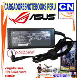 cargador asus 19v 3.42a punta grueso 65w generico