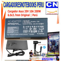 Cargador Asus 20V 10A 200W 6.0x3.7mm Original | Perú Cargador Asus 20V 10A 200W 6.0x3.7mm Original | Perú