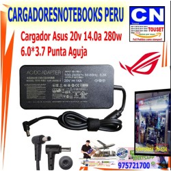 Cargador Asus 20v 14a 280w  6.0*3.7 Punta Aguja